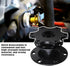 Pack-1 Car Steering Wheel Quick Release, 3.34" x 2.75" Alloy 6 Hole Racing Modification Steering Wheel Device, Wheel Heightening Adapter, Universa...