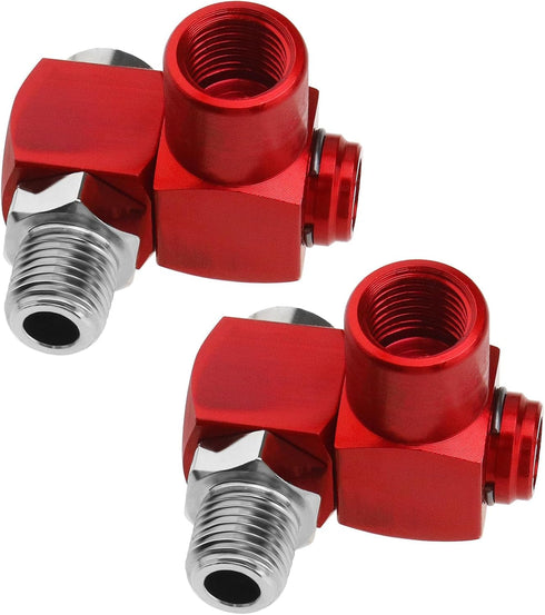 The Lord of the Tools 2PCS 1/4 Inch NPT 360 Degree Swivel Air Hose Connector DYWX01 Air Fitting Pneumatic Tool Adapter for Grinders Sanders Drills...