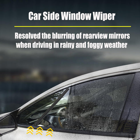 Side Window Wiper Premium All-Seasons Durable Stable And Quiet Rearview Mirror Windshield Wiper Universal Automotive Accessories (Sedan)...