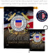 US Coast Guard Semper Paratus Garden Flag - Armed Forces USCG United State American Military Veteran Retire Official - House Decoration Banner Sma...