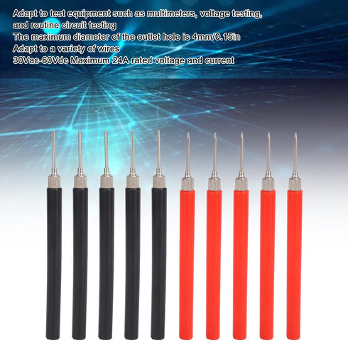5PCS Red and Black Multimeter Probe Test Pin, Test Probe Pin for Circuit...