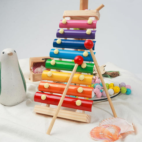MCPINKY Xylophone for Kids, Xylophone Musical Toy with Child Safe Mallets Educational Musical Instruments Toy for Toddlers 1-3...