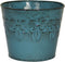 MPT01887 Fluer De Lis Series Metal Planter Flower Pot, 4", Color Surf Blue...