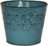 MPT01887 Fluer De Lis Series Metal Planter Flower Pot, 4", Color Surf Blue...