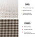Non Slip Rug Pads for Hardwood Floors, 3x5 Rug Pad Gripper for Area Rugs, Under Carpet Anti Skid Mat, Beige, Keep Your Rugs Safe and in Place...