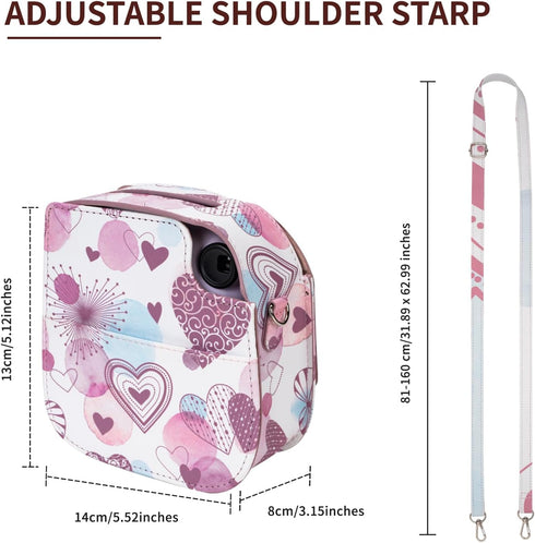 molshine Premium Protective Case Compatible with Fujifilm Instax Mini 12 11 9 8 Instant Camera, Portable Travel Storage Protector with Photos Pock...