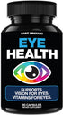 Eye Health & Vision Vitamins Supplement 60 Capsules - Supports Eye Strain, Dry Eyes, and Vision Health - Supports Vision, Ocular and Macular Healt...