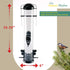 Nature's Rhythm Hanging Classic Tube Wild Bird Feeder Premium Hard Plastic Garden Yard Outdoor Bird Feeder with Steel Hanger, Weatherproof and Wat...