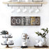 Rustic Farmhouse Kitchen Decor Sign Printed Wall Hanging Coffee Bar Plaque by 16x5 inches...