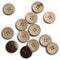 25mm Brown Natural Coconut Shell Buttons 1 inch 4 Holes Button Coconut Shell Buttons for Crafts Sewing Wooden Buttons for DIY Crafts 100PCS...