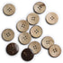 25mm Brown Natural Coconut Shell Buttons 1 inch 4 Holes Button Coconut Shell Buttons for Crafts Sewing Wooden Buttons for DIY Crafts 100PCS...