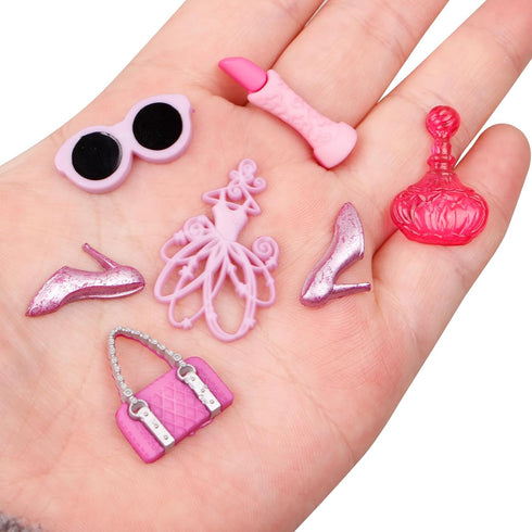 Makeup Theme Polymer Clay Molds for Earrings, Fashion Handbag High Heels Lipstick Polymer Clay Molds, Perfume Ceremonial Dress Sunglasses Clay Mol...