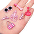 Makeup Theme Polymer Clay Molds for Earrings, Fashion Handbag High Heels Lipstick Polymer Clay Molds, Perfume Ceremonial Dress Sunglasses Clay Mol...