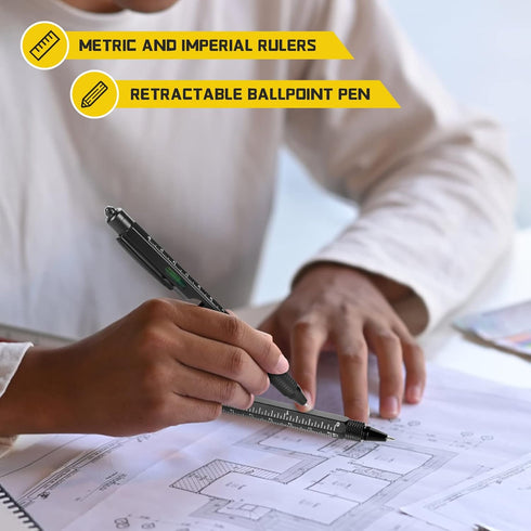Father's Day Gifts from Daughter Son Wife, 9 in 1 Multitool Pen, Gifts for Men Who Have Everything, Unique Gifts for Dad from Daughter Son, Dad Gi...