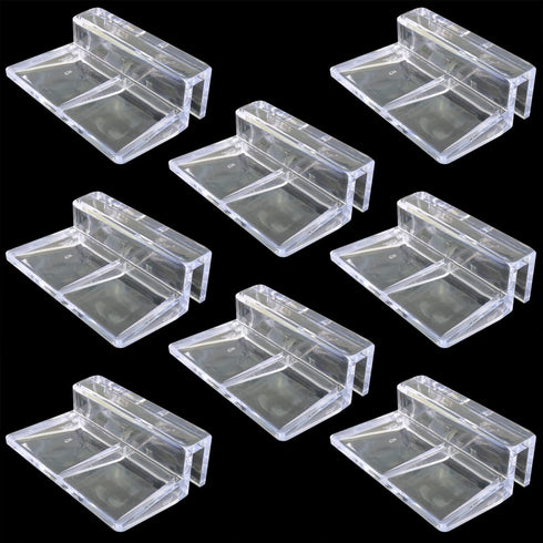 8pcs Aquarium Glass Cover Clip Clear Acrylic Support Holder for Aquarium Fish Tank (5mm)...