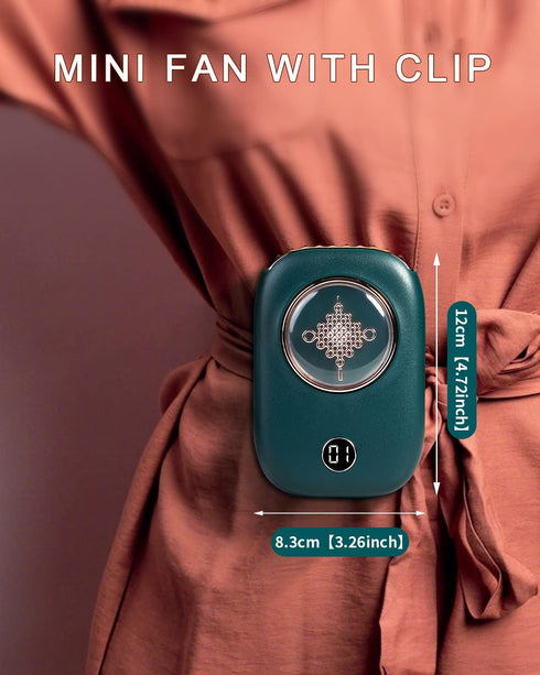 AICase Portable Rechargeable Personal Mini Neck Fan Handheld Fan 3 Speeds 2000mah Battery with LED Battery Display and Lanyard for Outdoor,Cooking...