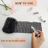 1 Yard Spike for Crafts Stude for Clothing, Black Spike stud with Glue, Cone Flatback Plastic Trim Mesh for Holloween Party Decoration Costume DIY...