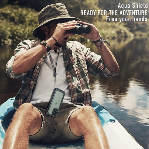 inkolelo Aqua Shield Series Designed for iPhone 13 Pro Max Waterproof Case Built-in Screen Full-Body Protector with Neck Lanyard for iPhone 13 Pro...