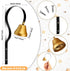 4 Pcs Shopkeepers Bell Antique Doorbell Wall Mounted Metal Shopkeepers Doorbell Dog Training Bell Ring Bell for Door Opening, 1.6 Inch Bell Diamet...