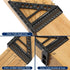 Carpenter Square Hole Position Scribing Ruler, 3D Woodworking Square Multi Angle 22.5-90 Degree Measuring Ruler with Angle Pin Versatile Speed Squ...