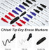 Lelix Dry Erase Markers, 42 Pack 14 Black+14 Blue+14Red Dry Erase Markers Chisel Tip,Dry Erase Markers Bulk,Whiteboard Markers for School, Office ...