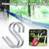 2pcs Stainless Steel S Shape Hammock Hook for Hanging Art and Decorations...