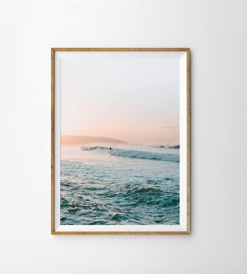iMagitek Set of 6 Unframed California Coastal Surf Wall Art Prints, Beach Sunset Wall Poster, Surfboard Wall Art (8" x 10")...