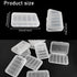 Cenbee 24 Pcs Clear Small Plastic Storage Containers Anti Oxidation Transparent Jewelry Holder for Item Craft,Beads,Pills,Ear Studs,Necklaces,Ring...