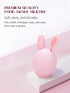 Teether Baby Teething Toy Rabbit Egg Rattle Toy Teething Pain Relief for Babies Boys Girls - Pink...