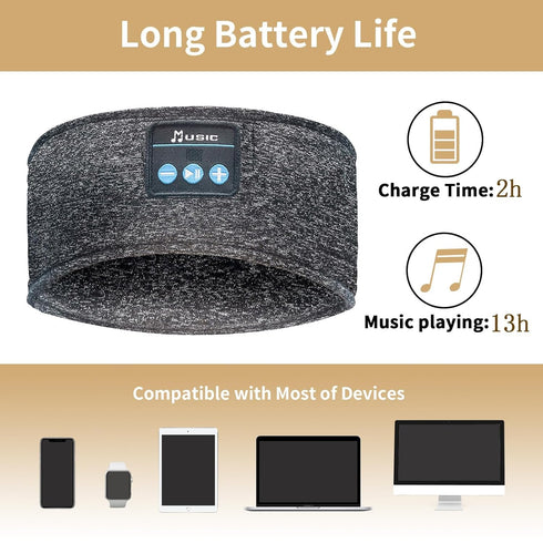 Bluetooth Headphones, Sleep Headphones Headband Wireless for Sleeping Side Sleepers - adjustable sleep headphone, and Bluetooth Headbands for Wome...