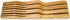 ROYALHOUSE Bamboo Knife Block Holder, In-Drawer Knife Drawer Organizer,Knife Block without Knives, Fit for 7 Knives, Perfect for Home and Chefs, G...