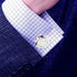 Mens Cufflinks and Studs Tuxedo Shirts Business Wedding Initials Alphabet A-Z Gift Set...