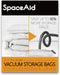 SpaceAid Jumbo Vacuum Storage Bags, Space Saver Sealer Compression Bags for Comforters, Blankets, Pillows, Bedding, Clothes (X-Large 3 Pack)...