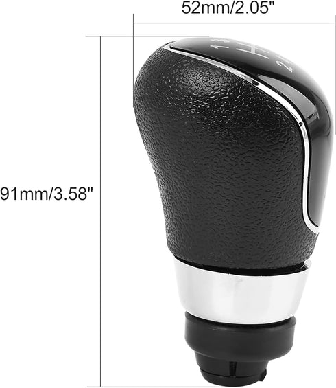 X AUTOHAUX 5-Speed Manual Gear Shift Knob Car Vehicle Stick Shifter Knobs Cover Plastic Black for Ford Focus...