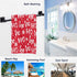Naanle Stylish Christmas Santa Claus Laugh Hohoho Snowflakes Pattern Soft Bath Towel Large Hand Towels Multipurpose for Bathroom, Hotel, Gym and S...