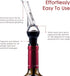 Vintorio Wine Aerator Pourer - Premium Aerating Pourer and Decanter Spout (Black)...