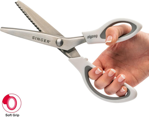 SINGER 9" Pinking Shears - Zig Zag Scissors for Fabric...