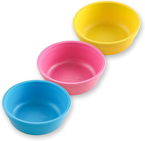Re-Play 12 Oz. Toddler Bowls for Snack and Everyday Dining - Dishwasher and Microwave Safe - Made in USA - Set of 3-5.75" x 5.75" x 2" - Easter...