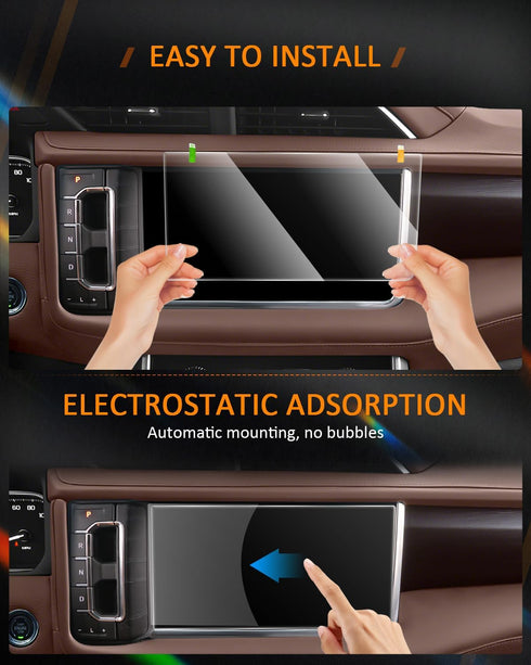 CDEFG for GMC Yukon Accessories Screen Protector 2024 2023 2022 2021 Denali -Denali Ultimate 10.2 Inch Touch Screen Saver Infotainment Navigation ...