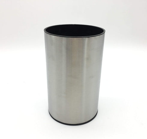 Stainless Steel Kitchen Utensil Holder, Kitchen Caddy, Utensil Organizer, Round Shape Utensils Crock, 7" by 4.3" (utensils not included)...