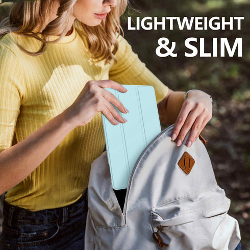 MoKo Case Fit New iPad Mini 5 2019/Mini 4 2015 (5th/4th Generation 7.9 inch), Slim Lightweight Smart Shell Stand Cover with Translucent Frosted Ba...