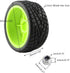 4PCS 12mm Hub Wheels Tires Set 1:10 1:12 1:16 Off Road RC Cars Rubber Tires Set for HSP 94122 94123 94103 3850 3851 FW06 RC Cars(Green)...