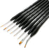 DUGATO Fine Detail Paint Brush Set 8pcs, Tiny Professional Micro Miniature Painting Brushes Kit with Ergonomic Handle for Acrylic, Oil, Watercolor...