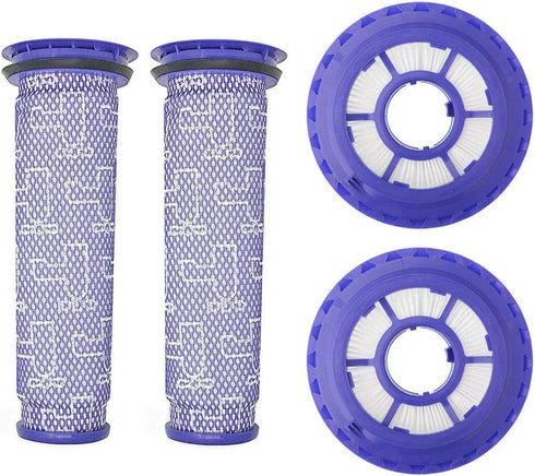 Replacement Filters for Dyson DC65 DC66 DC41 UP13 UP20 Animal, Multi Floor and Ball Vacuums, Compare to Part 920769-01 and 920640-01 (2+2 Pack)...