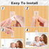 60 Pieces Plastic Self-Adhesive Clips Clear Wall Tapestry Clip Small Hanging Spring Sticky Clips for Photo Posters Document Paperwork Flag Home Of...