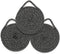 Cotton Thread Pot Trivet, Braided Cup Coaster for Kitchen, Multi-use for Hot Pan, Dish and Bowl, with Stylish Hanging Loop Set of 3 Diameter 7 Inc...