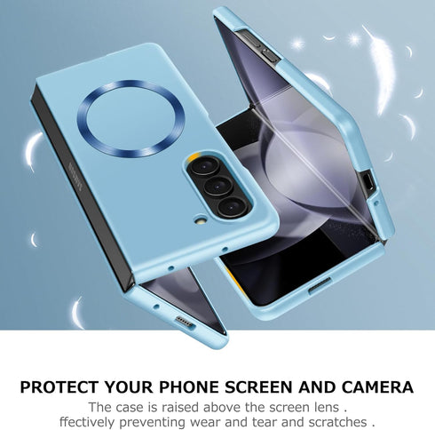 for Samsung Galaxy Z Fold4 Case Compatible with Magnetic,Ultra Thin Matte PC Hard Protective Cover,with Camera Lens Protecto,Simple Durable Slim F...