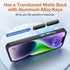 for iPhone 14 Phone Case, Shockproof for iPhone 13 Case, Military Grade Drop Protection, Protective Hard Back Slim Translucent Case for i 13 Phone...