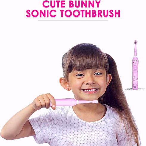Kids Sonic Electric Toothbrush, Rechargeable Smart Toothbrush for Children, Toothbrush for Toddlers Boys Girls Age 3-12 with 30s Reminder, 2 Mins ...