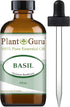 Basil Essential Oil 4 oz 100% Pure Undiluted Therapeutic Grade....